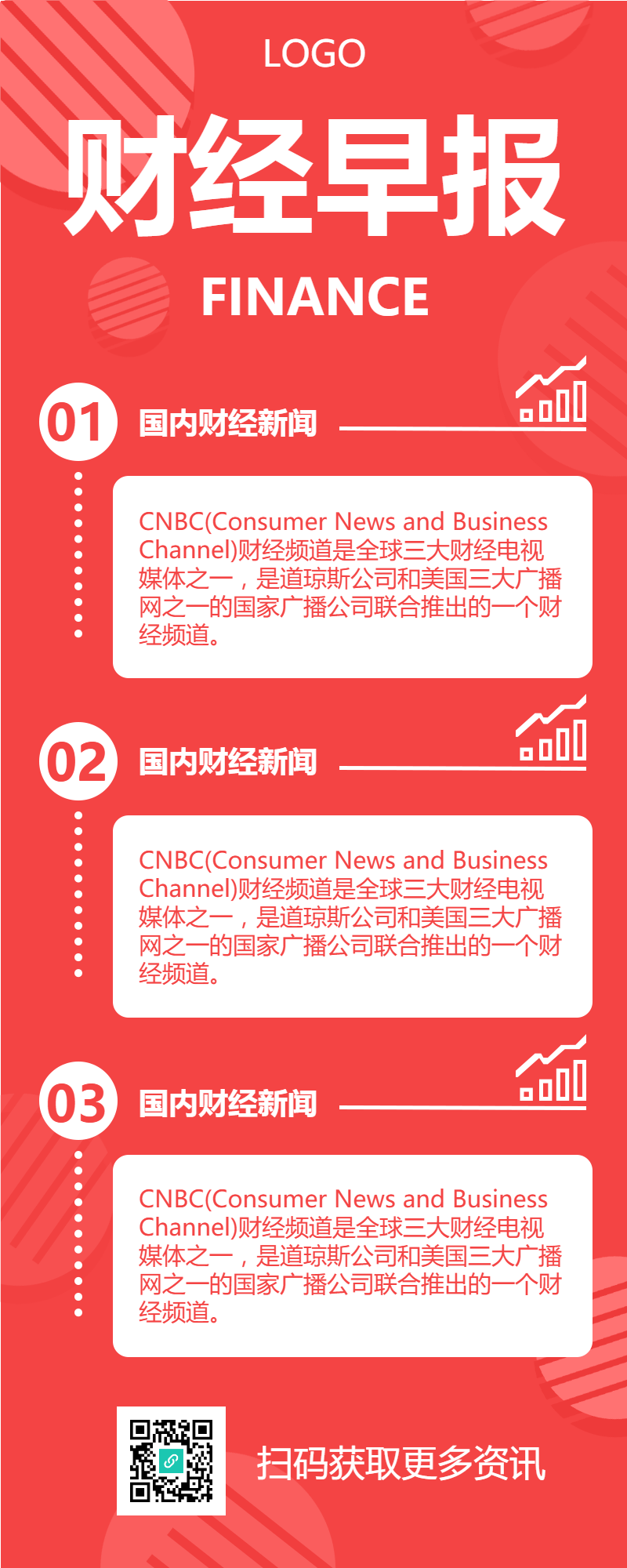 金融行业财经早报长图