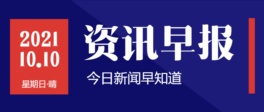 资讯早报新闻通知公众号首图