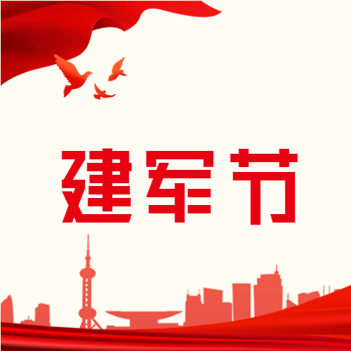 党政庆祝建军节活动介绍宣传城市剪影和平鸽公众号次图