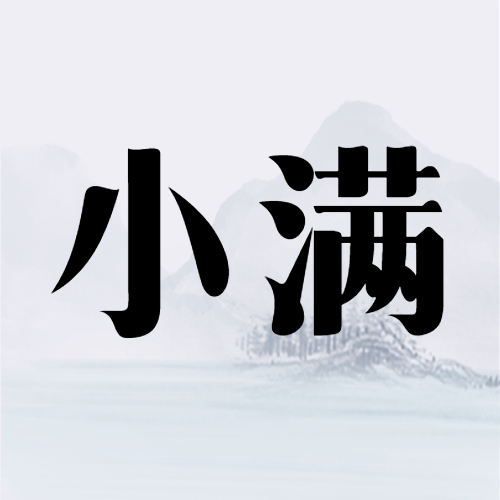 中国传统节气二十四节气小满简约微信公众号次图