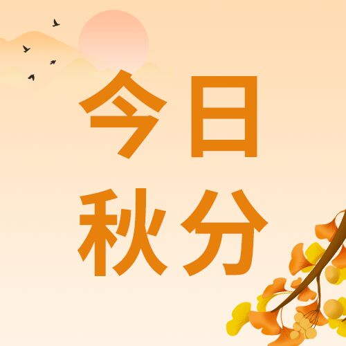 今日秋分二十四节气秋分银杏叶日落大雁公众号次图