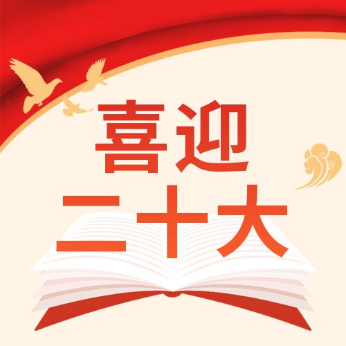 红色党政讴歌新时代二十大祥云和平鸽公众号次图